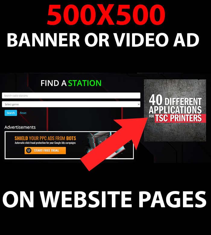500x500 Banner & Video Advertising
